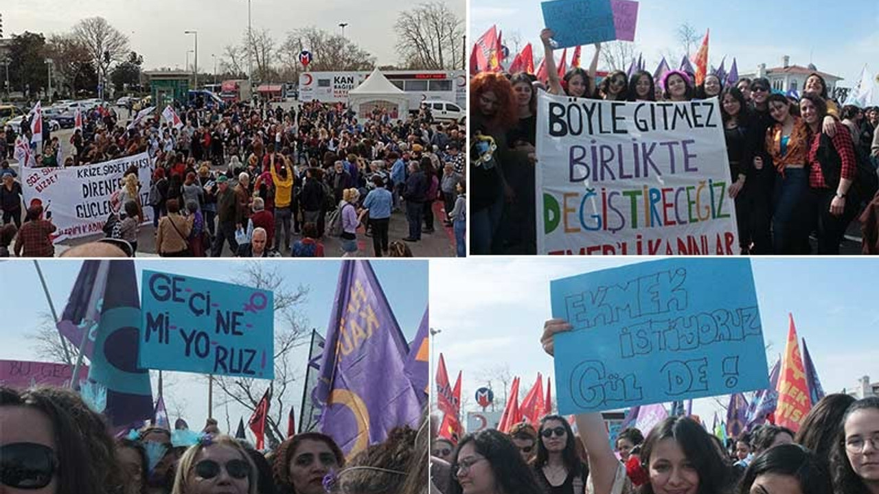 İstanbul'da 8 Mart: eşit ve özgür bir yaşam için isyandayız