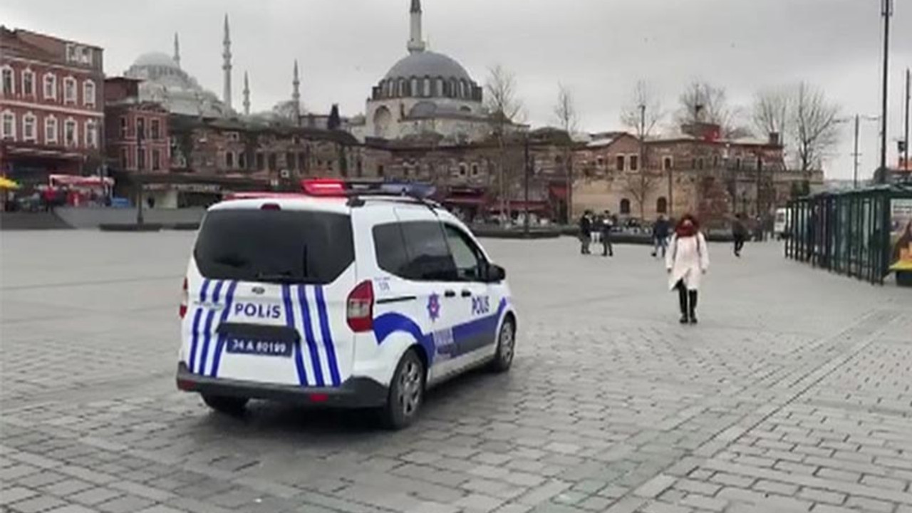 İstanbul'da polis meydanlarda uyarı anonsları yapıyor