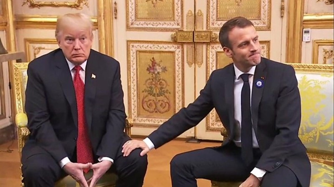 Trump ve Macron arasında Covid-19 görüşmesi