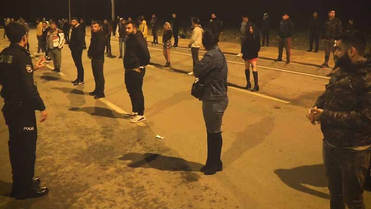 Antalya'da dansözlü drift partisine polis baskını: 51 kişiye ceza