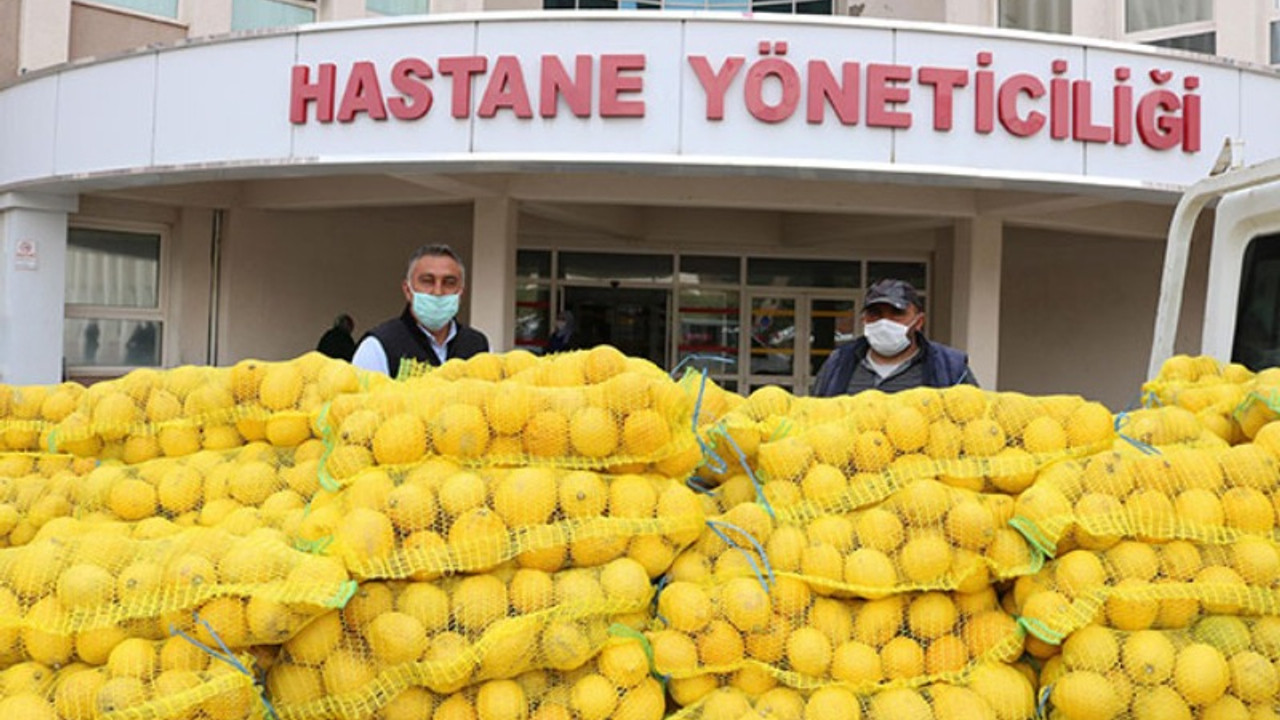 Sağlık çalışanlarına limon desteği