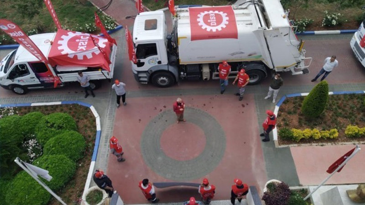 Polis temizlik işçilerinin 1 Mayıs eylemine izin vermedi