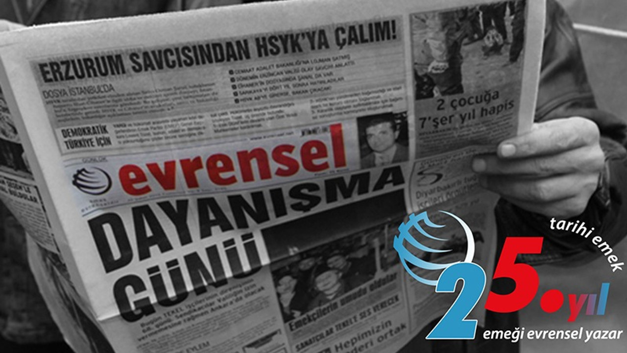 Evrensel Gazetesi 25'inci yaşını kutladı