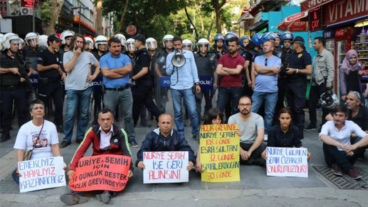 Polis Yüksel'deki oturma eylemini engelledi