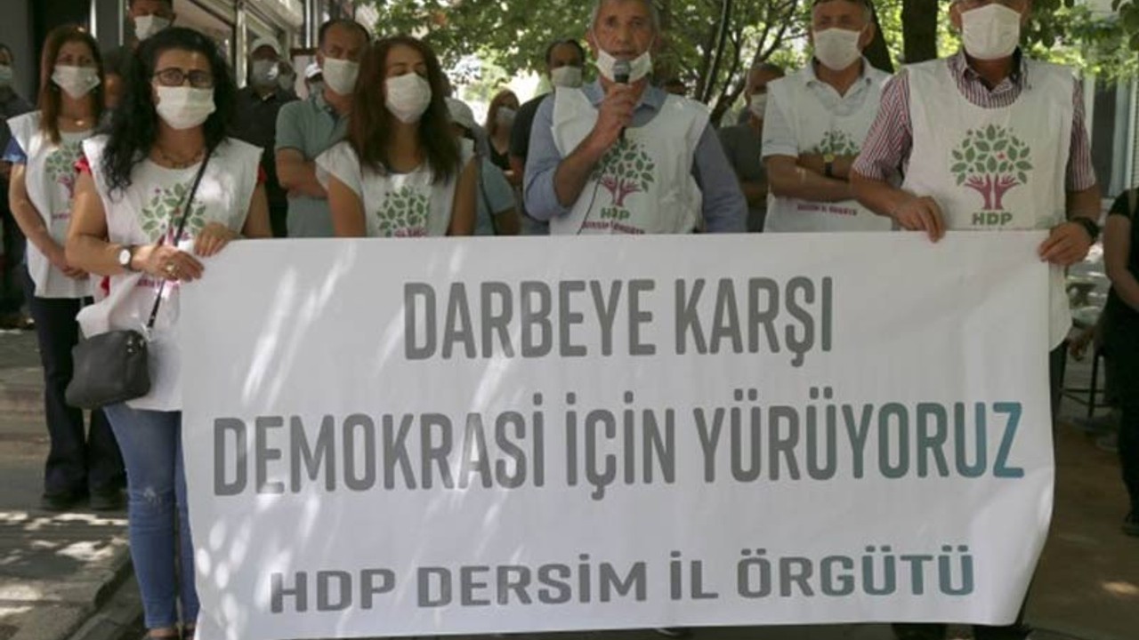 'Darbeye karşı demokrasi yürüyüşü'ne katılmak için Dersim'den yola çıktılar