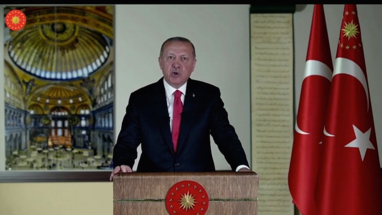 Erdoğan'dan Ayasofya açıklaması: Her türlü ifadeyi bağımsızlığımızın ihlali olarak kabul ederiz