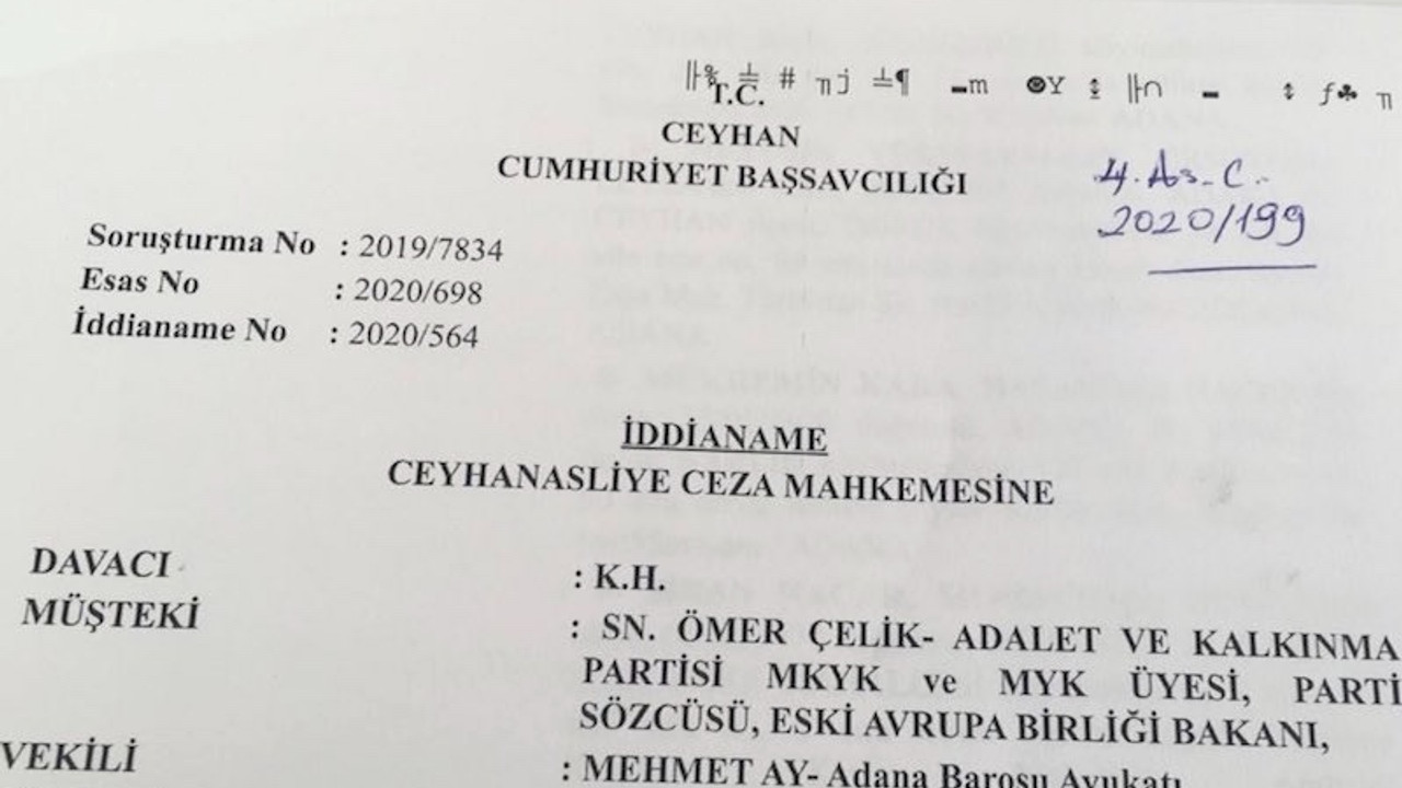 'İddianamede AKP'li Çelik’in isminin başına 'sayın' yazıldı: Hukukun geldiği içler acısı hal'