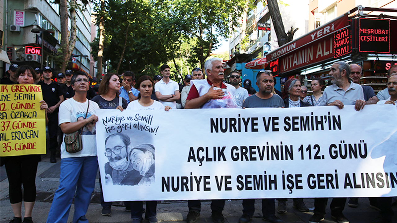 Açlık grevinin 112'nci gününde de Yüksel eylemi sürdü