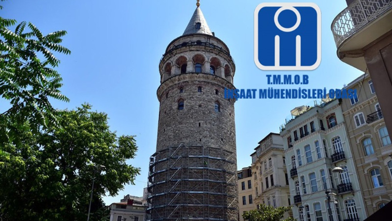 İMO: Galata Kulesi'nde kaçak çalışma yapılmıştır