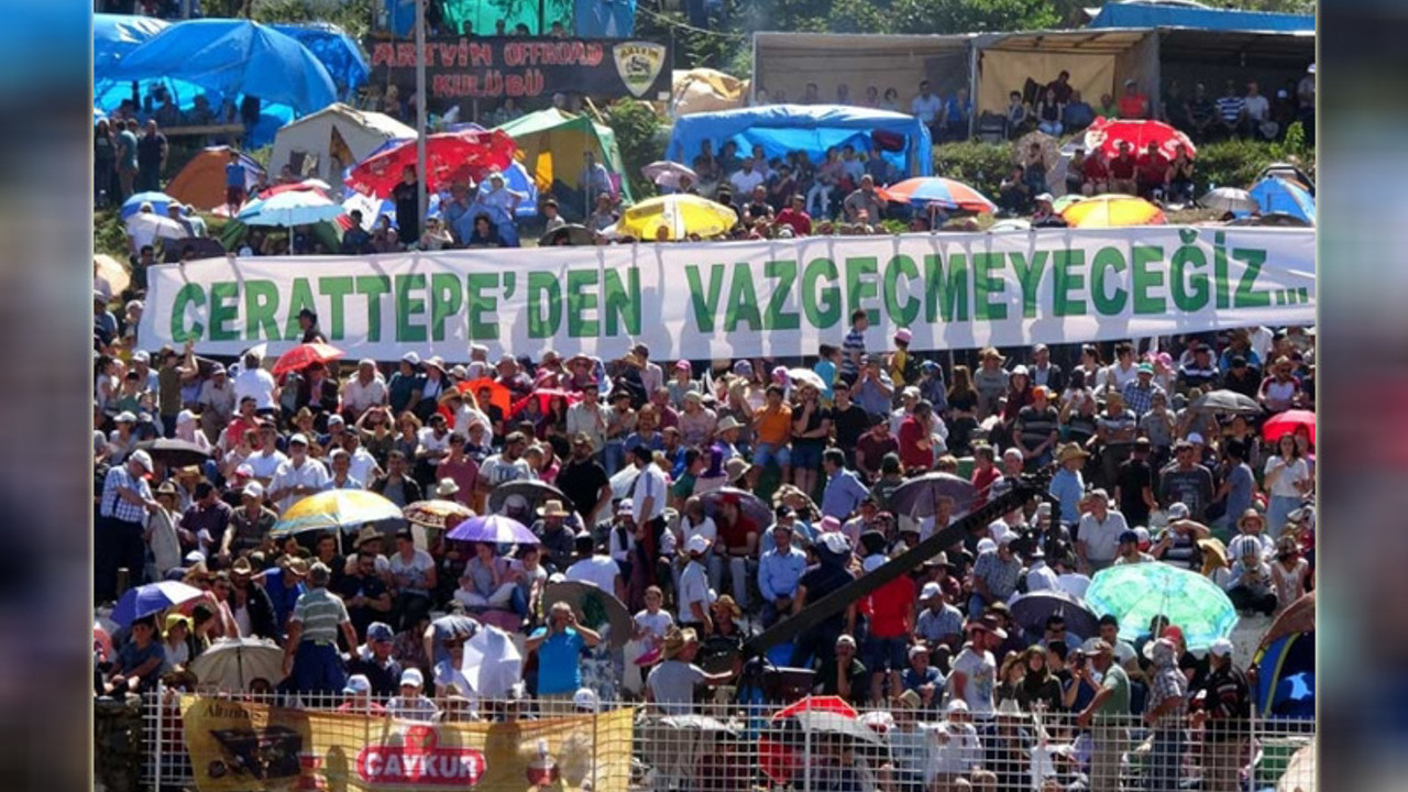 Boğa güreşlerinde maden protestosu