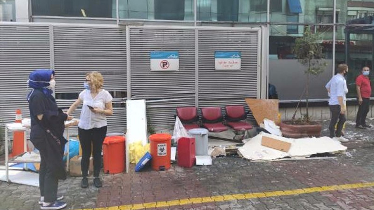 İstanbul’da hastanenin tavanı çöktü