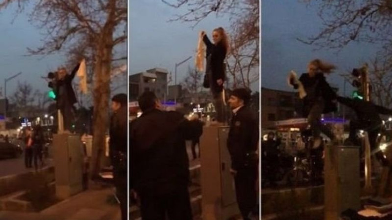 Başörtüsü yasasını protesto eden İranlı kadın aktivist Denizli'de gözaltına alındı