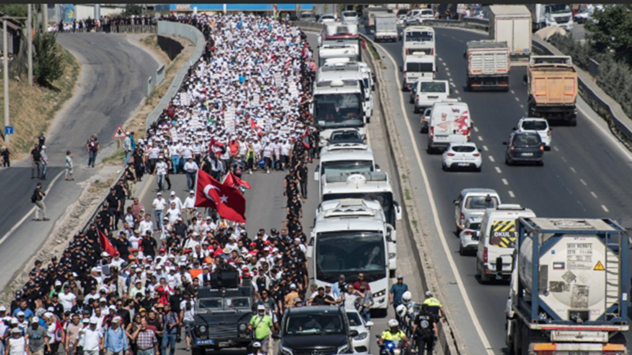 İstanbul yollarına 'Adalet Yürüyüşü' düzeni