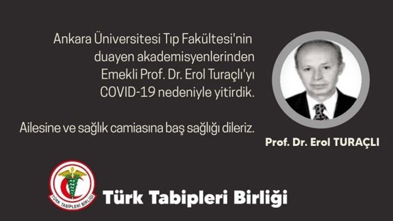 Prof. Dr. Erol Turaçlı Coronavirus’ten hayatını kaybetti