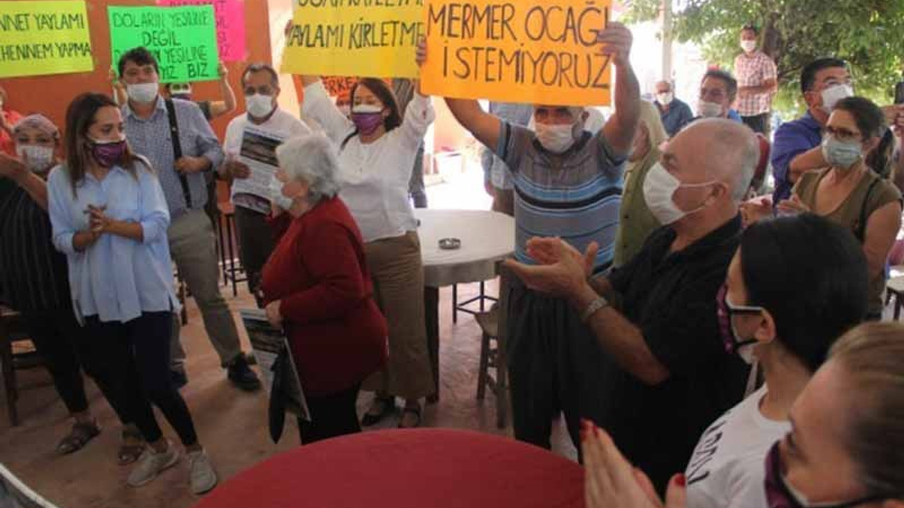 Halk protestosu ÇED toplantısını iptal ettirdi