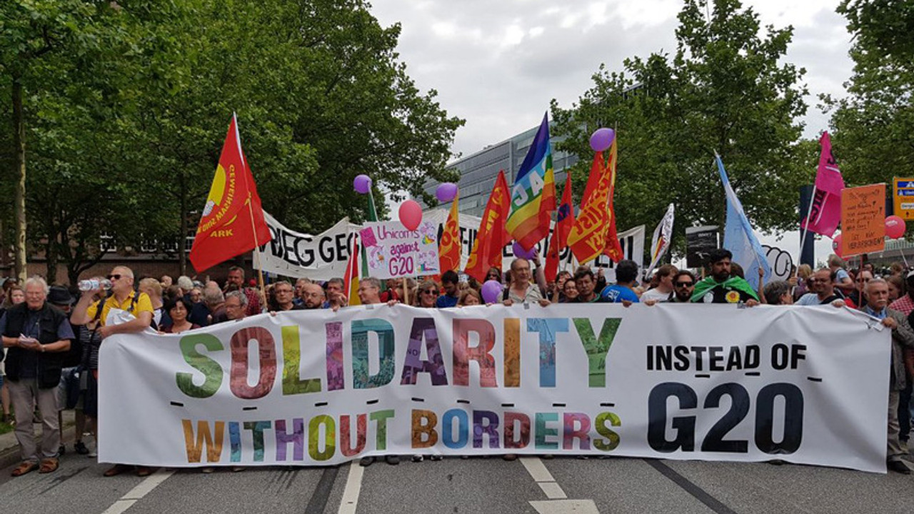 G20'ye karşı dev protesto