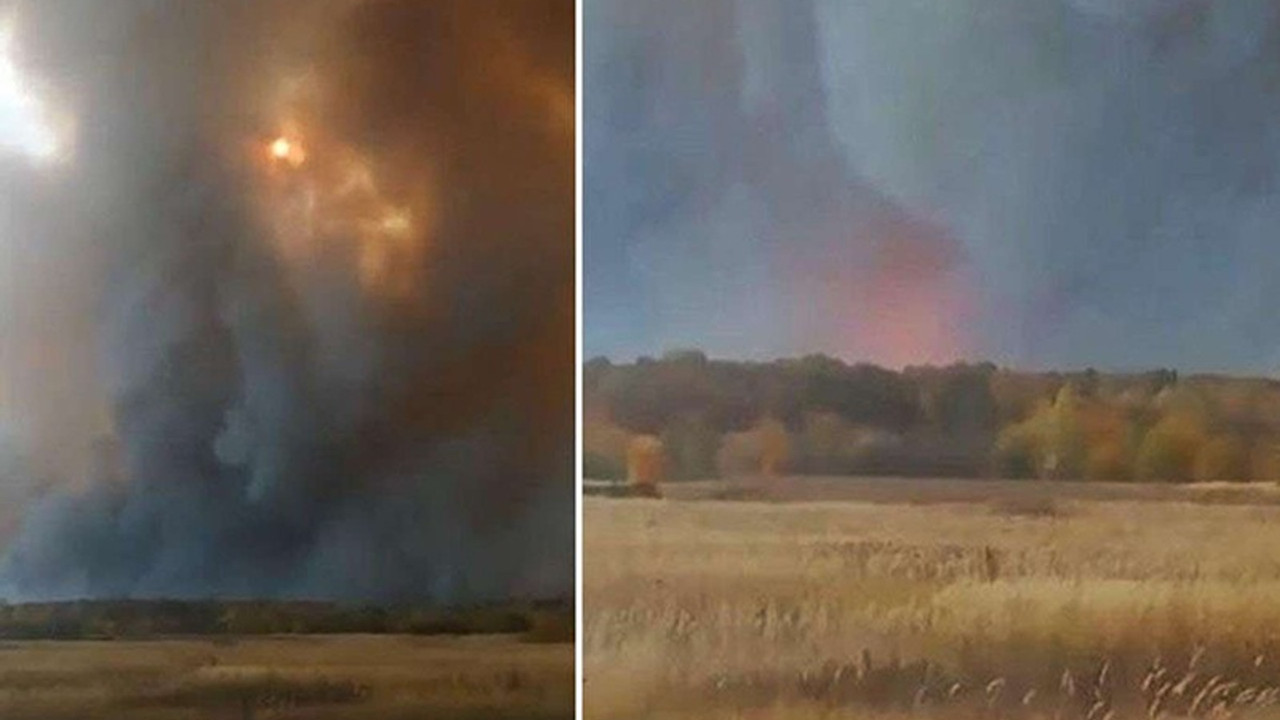 Rusya'da askeri depoda patlama oldu