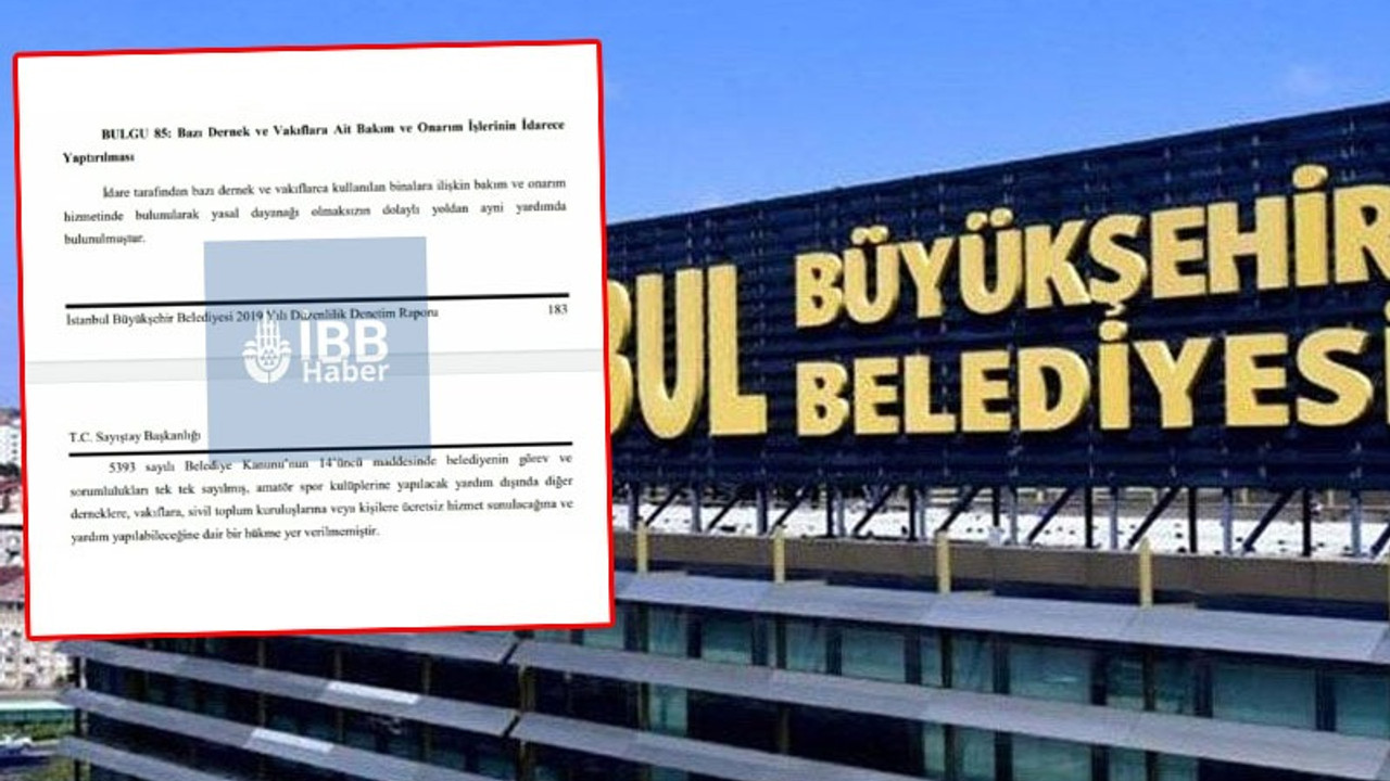 İBB, AKP’nin vakıflara ve derneklere aktardığı kanunsuz yardımları paylaştı