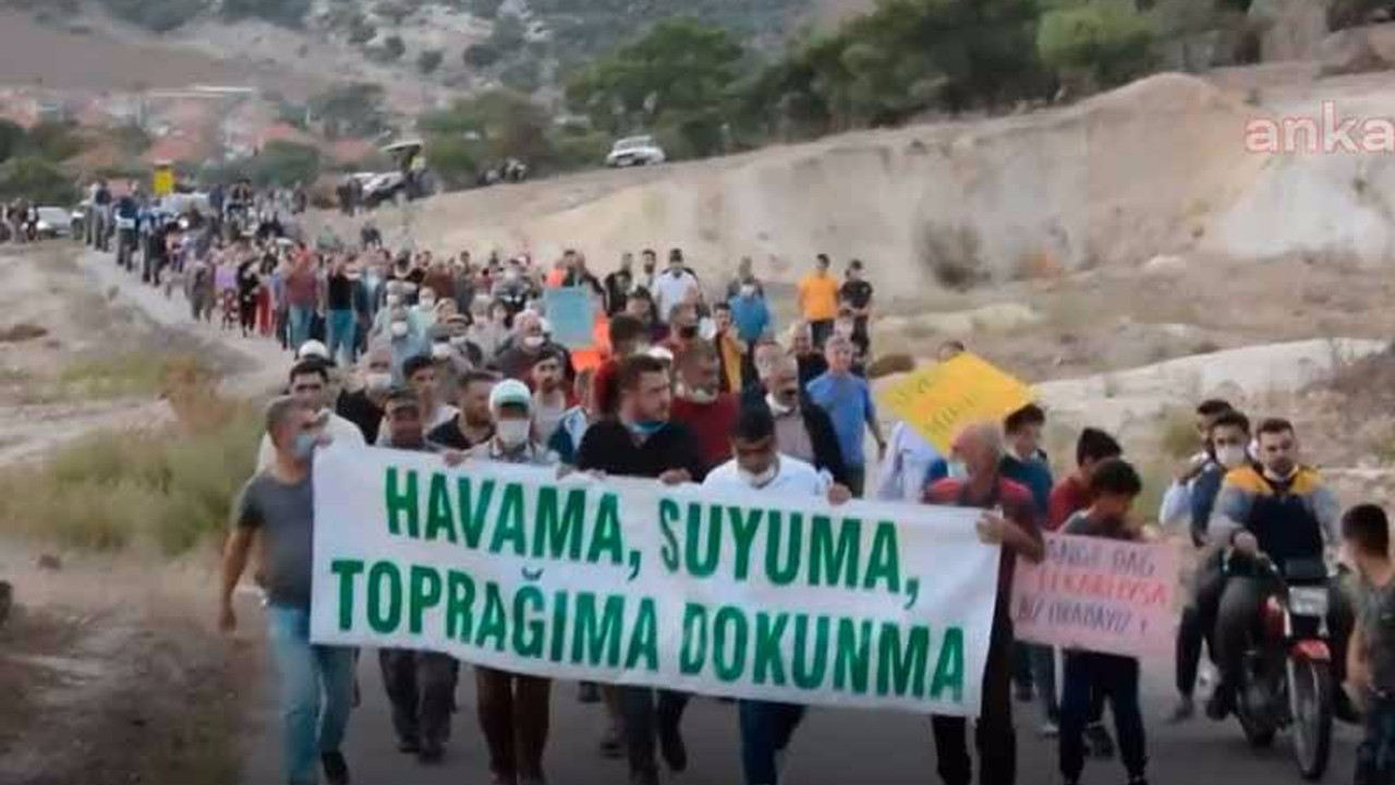 Dikili'de kum ocağına isyan eden köylüler: Köyümüzü satıyorlar, biz temiz hava istiyoruz