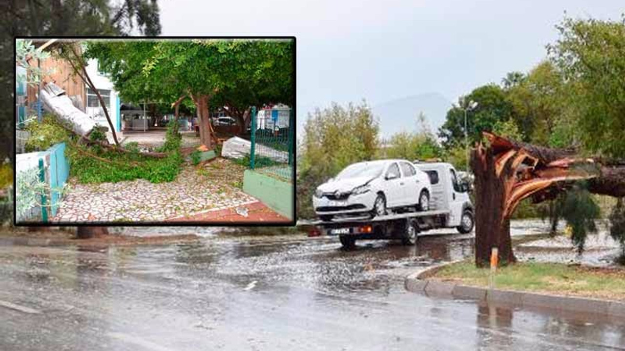 Kumluca'da şiddetli fırtına: Bir kişi hayatını kaybetti