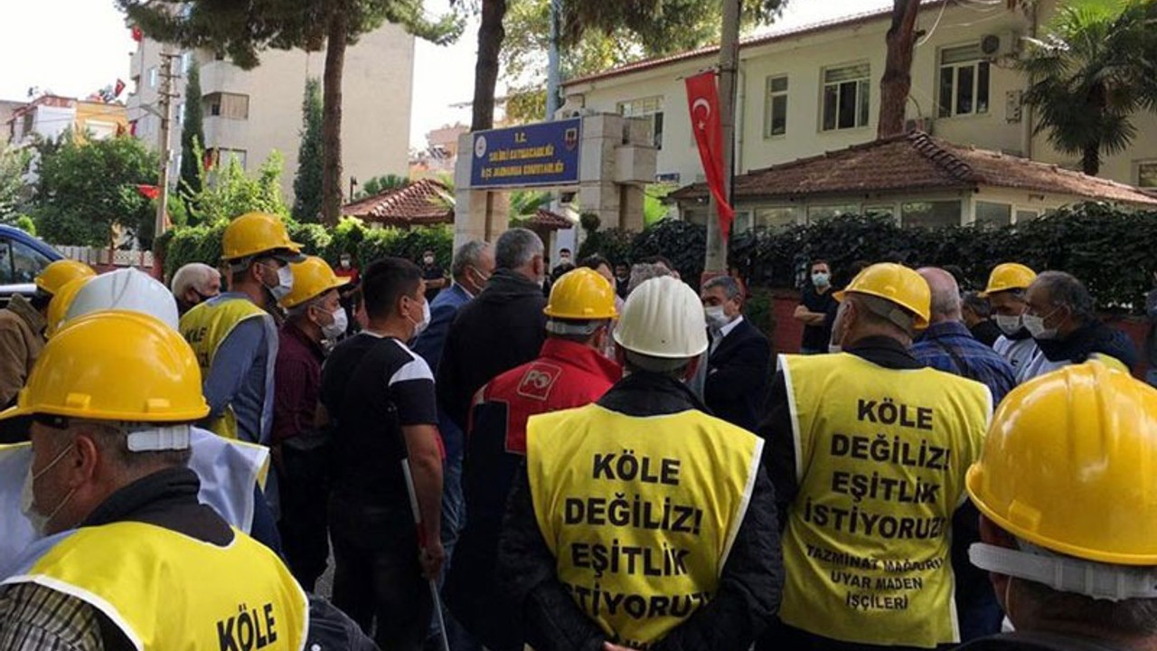 Manisa’da madencilere özel yasak maddesi: Zincir yaparak yürümek yasak