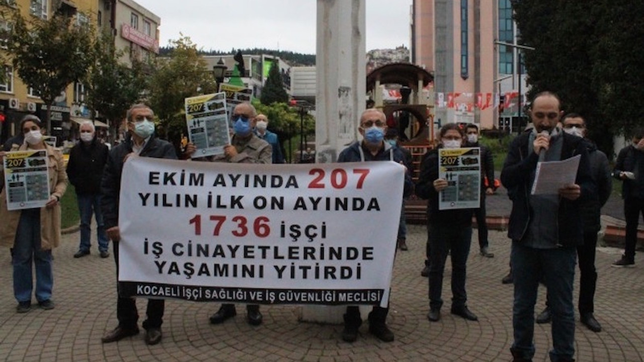 İş cinayetleri raporu: 10 ayda 1734 işçi hayatını kaybetti