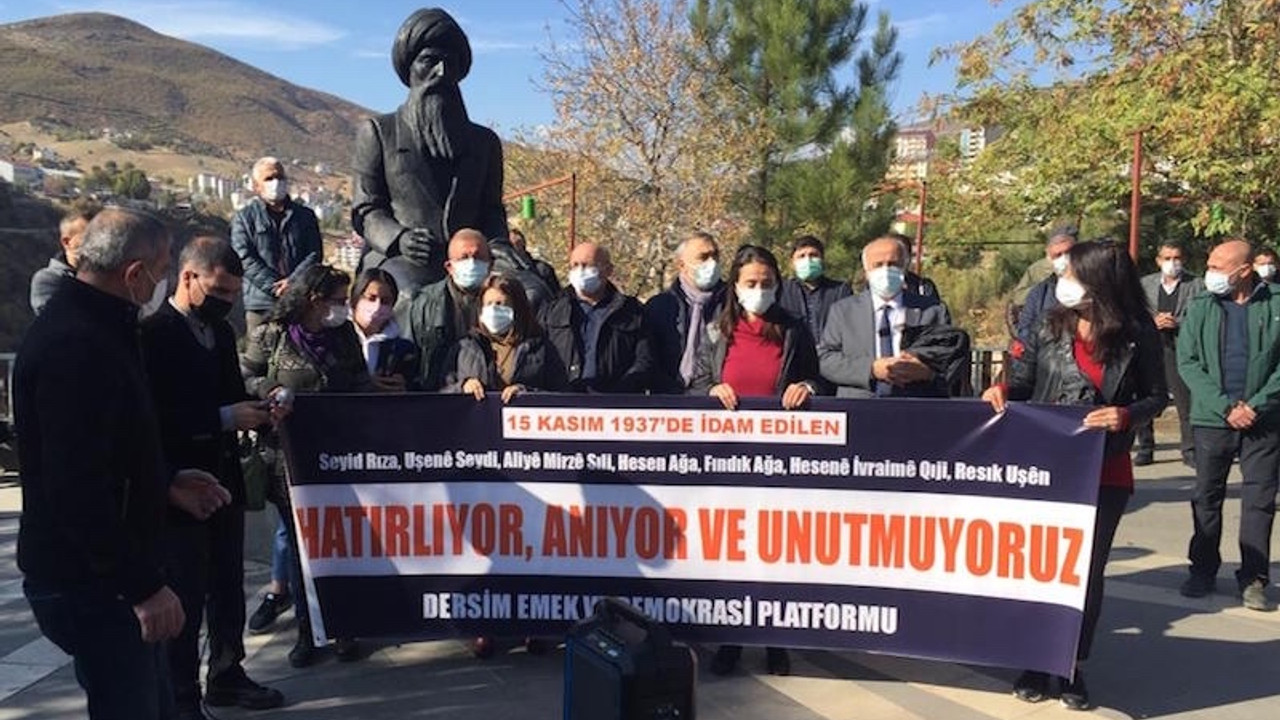 Seyit Rıza ve arkadaşları Dersim'de anıldı: 83 yıldır mahkemenin tutanakları açıklanmış değil