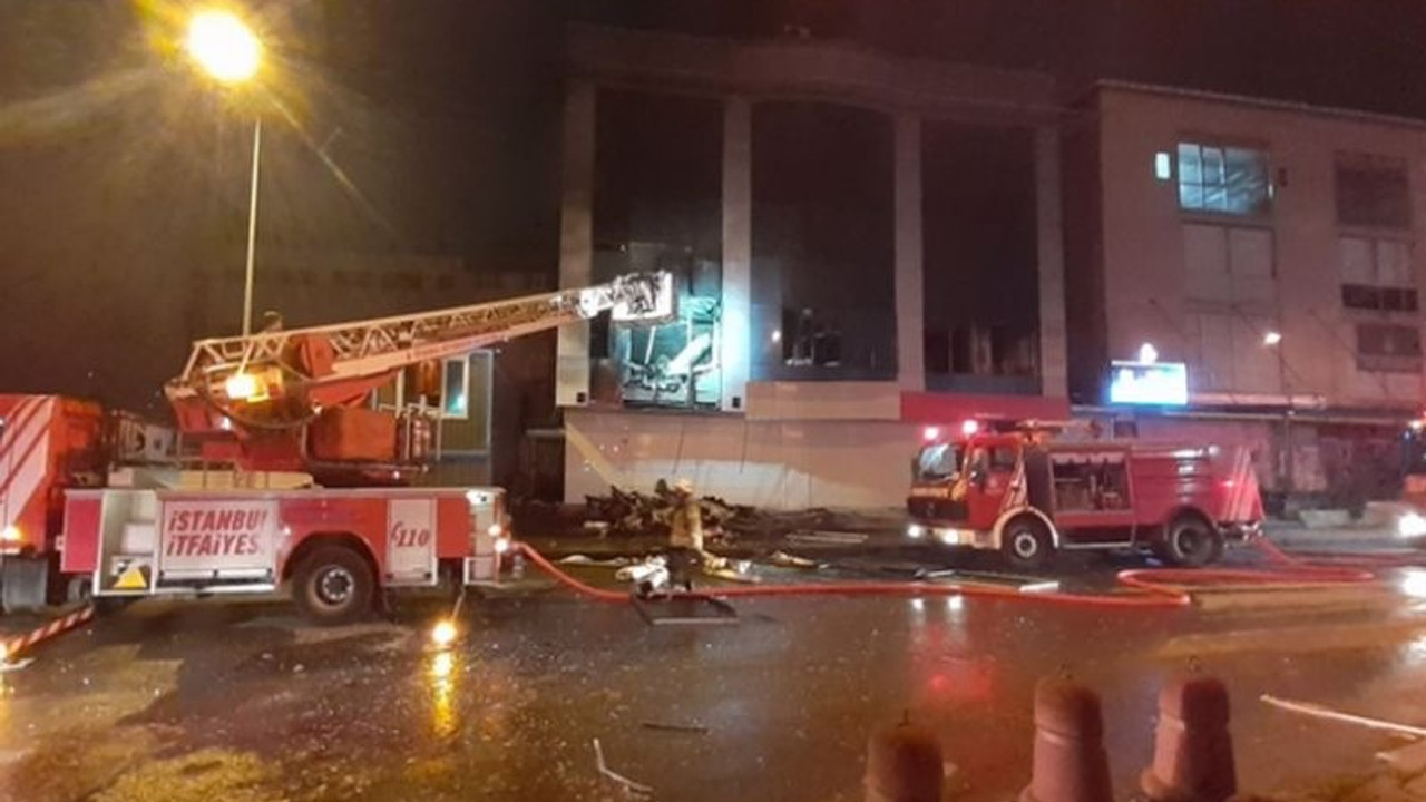 İstanbul Bahçelievler'de önce patlama sonra yangın