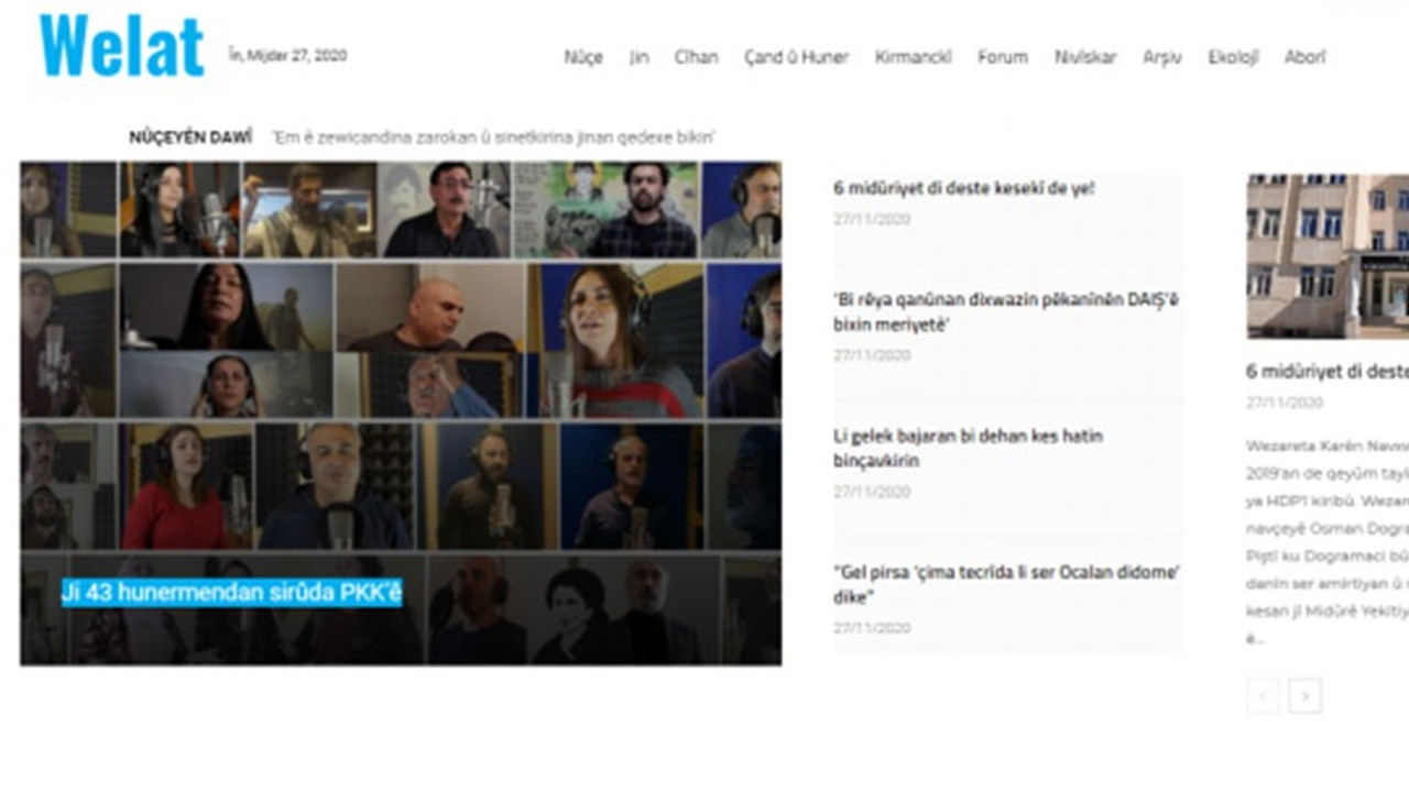 KHK ile kapatılan Kürtçe gazete Welat internet üzerinden yayına başladı