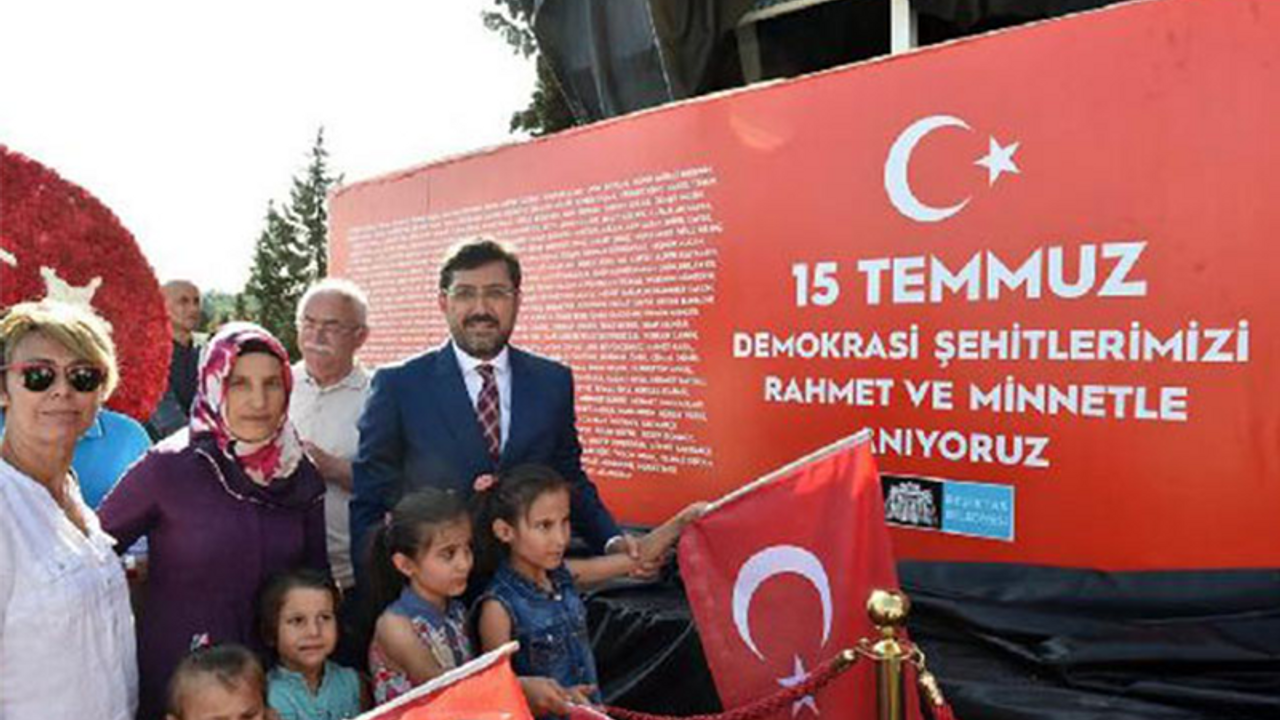 CHP'li Beşiktaş Belediyesi'nden 15 Temmuz anıtı