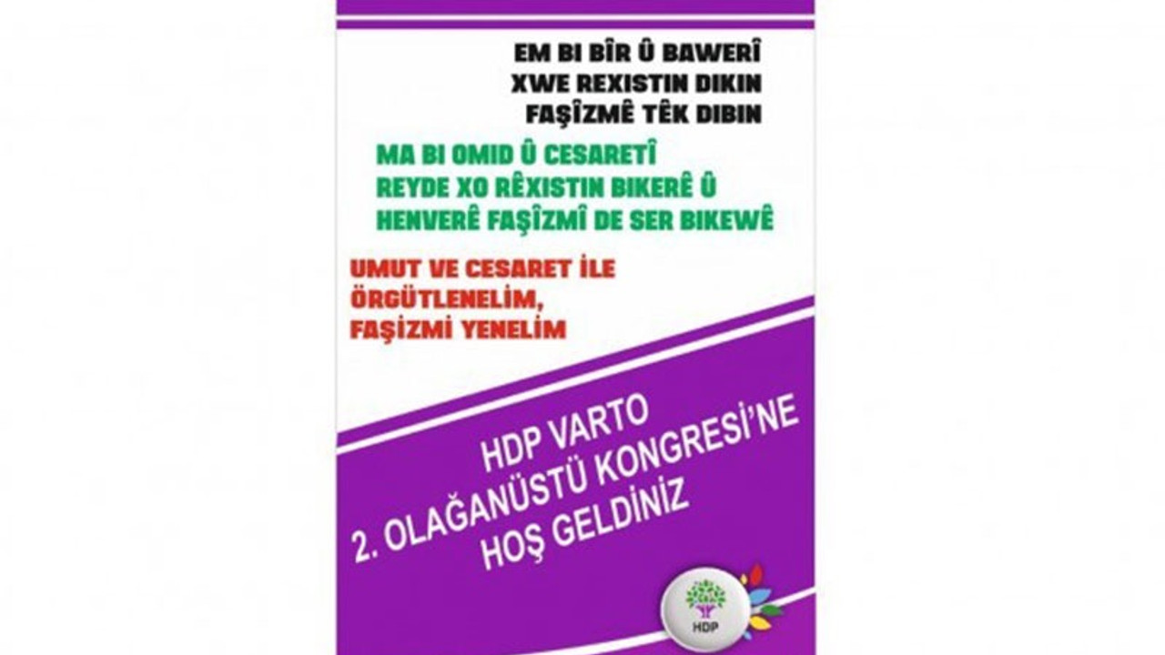 HDP'nin bildiri dağıtması 'uygun görülmedi'