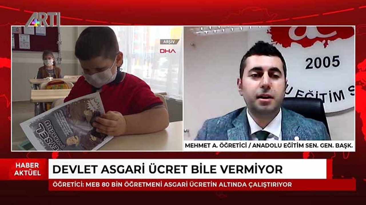 AES Başkanı Öğretici: MEB 80 bin öğretmeni asgari ücretin altında çalıştırıyor