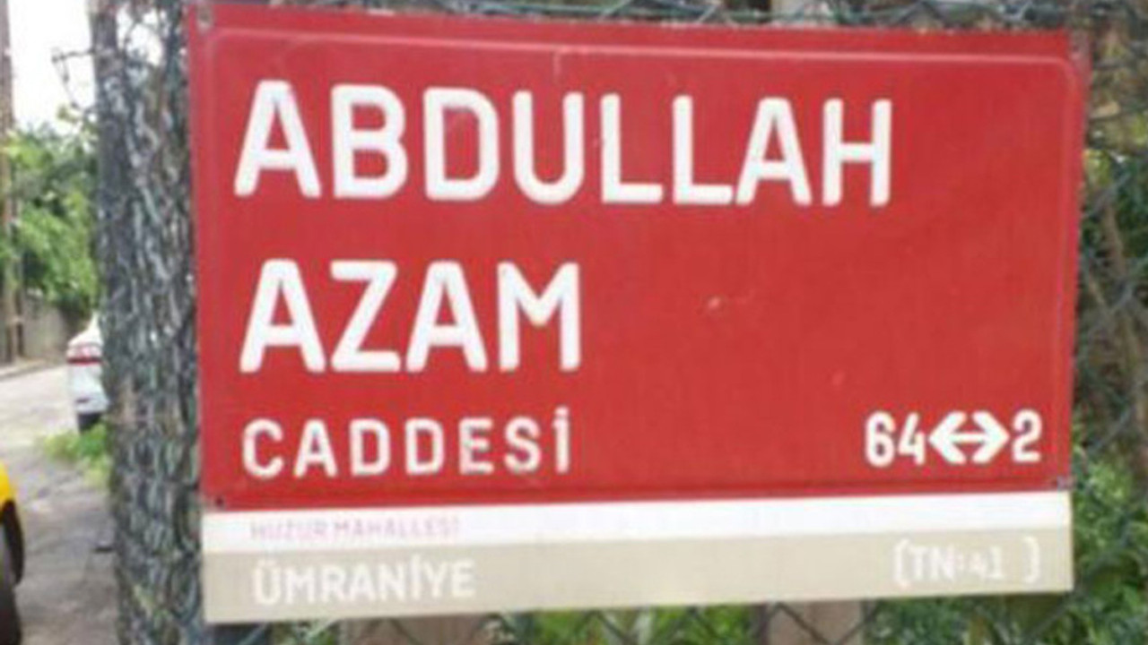 El Kaide kurucusunun ismi cadde adı