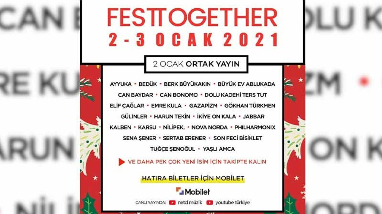 Festtogether'dan sahne emekçileriyle dayanışmak için 'online' festival