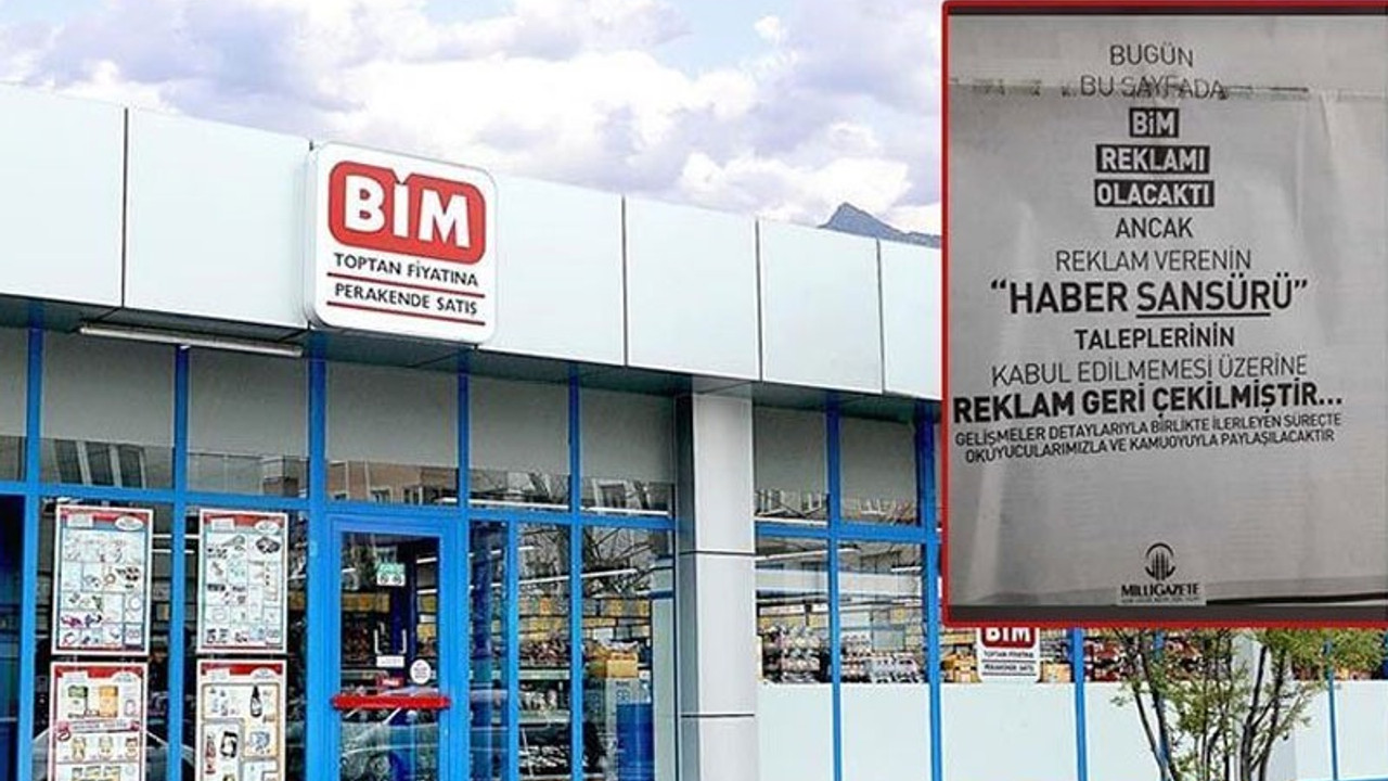 Milli Gazete, BİM'in sansürletmek istediği haberi açıkladı