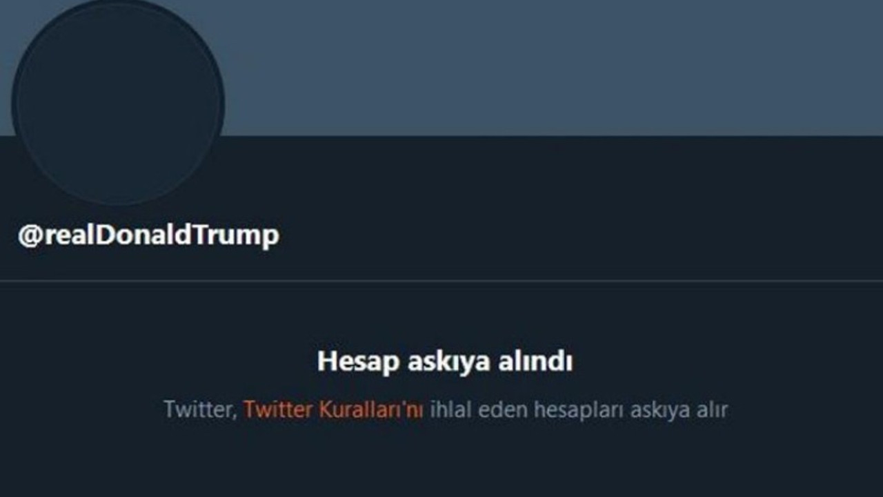 Twitter Trump’ın hesabını askıya aldı