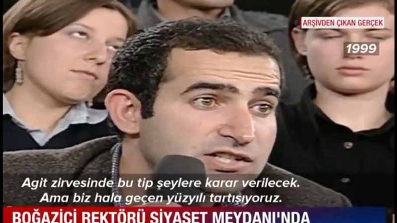 'Kayyım rektör' Bulu'nun 1999 yılında Siyaset Meydanı Programı'nda yaptığı konuşmalar ortaya çıktı