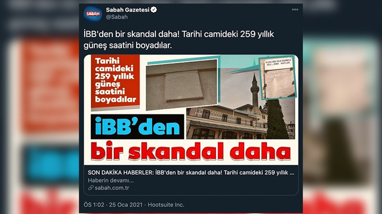 'Restorasyon skandalı' iddiası kısa sürede çürüdü, restorasyonu yapan İBB değil AKP'li Üsküdar Belediyesi