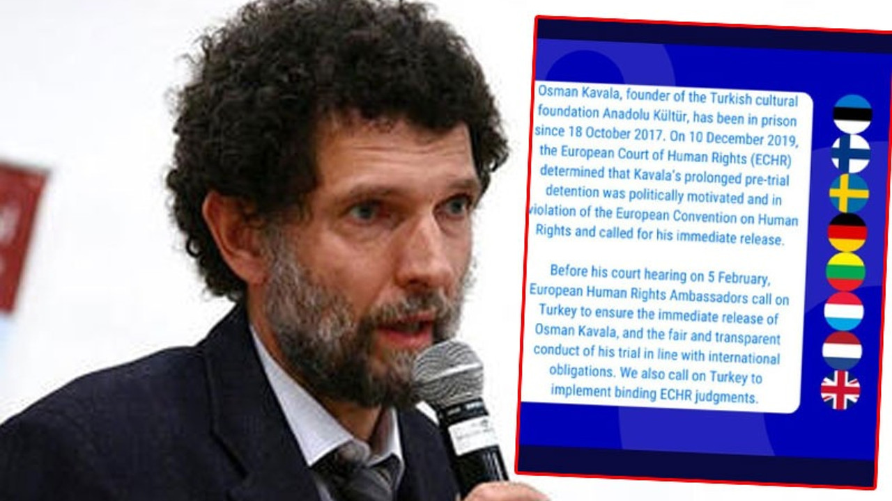 Duruşma öncesi 8 ülkenin büyükelçisinden ortak 'Osman Kavala' çağrısı