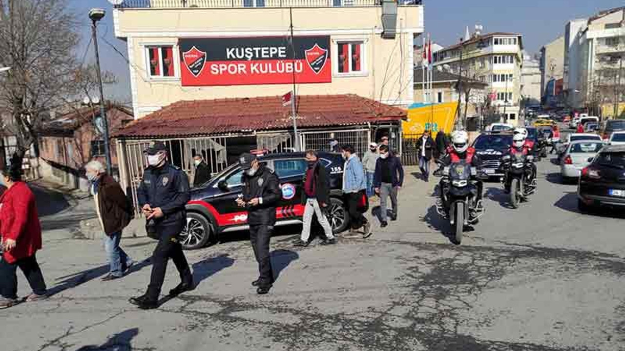 Kuştepe'de denetim: Giriş çıkışlar tutuldu