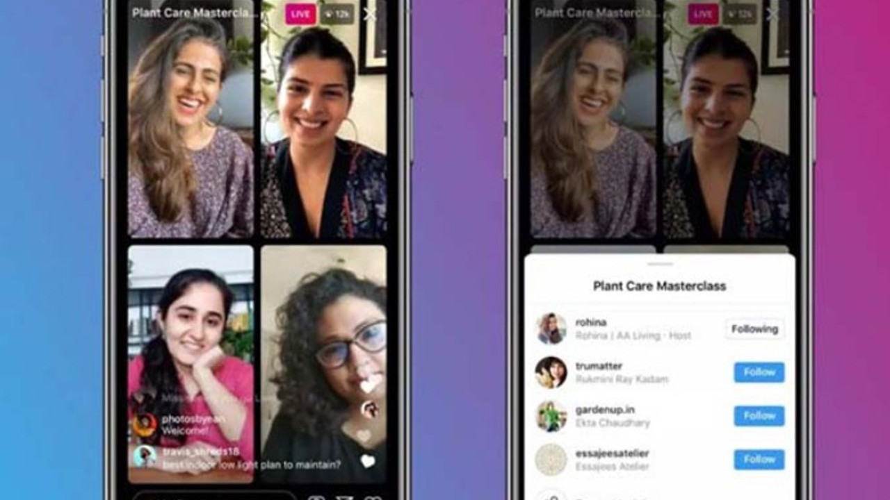 Instagram canlı yayın katılımcı sayısını 4'e çıkardı