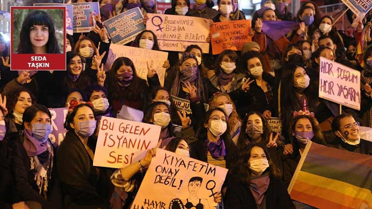 Ankara’da 8 Mart Feminist gece yürüyüşü yapıldı: Hayır, hayır demektir!