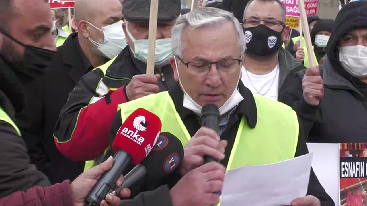 Tekel bayileri sarı yelek giyerek eylem yaptı: Biz olmasak ekonomi batar