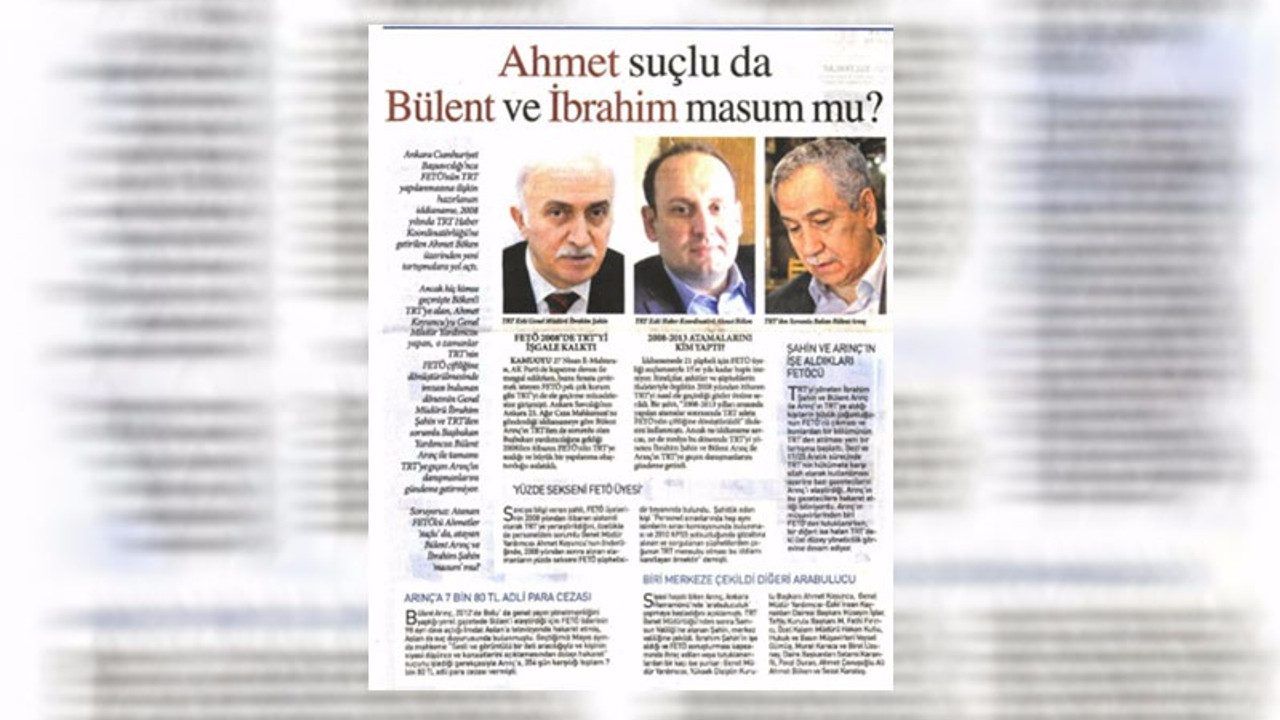 Ahmet suçlu da Bülent ve İbrahim masum mu?