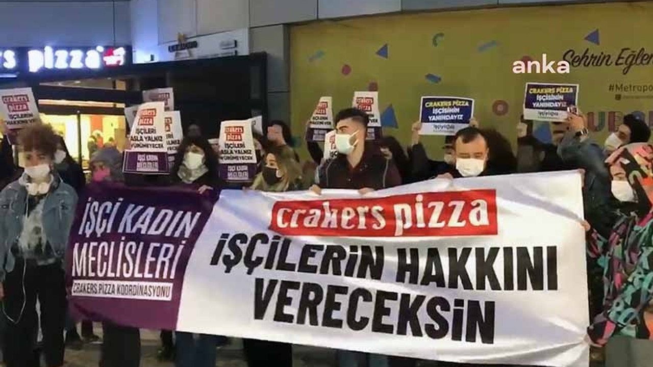 Maaşları ödenmeyen pizza işçileri eylemde: 1500 TL için mi bu kadar büyütüyorsun dediler