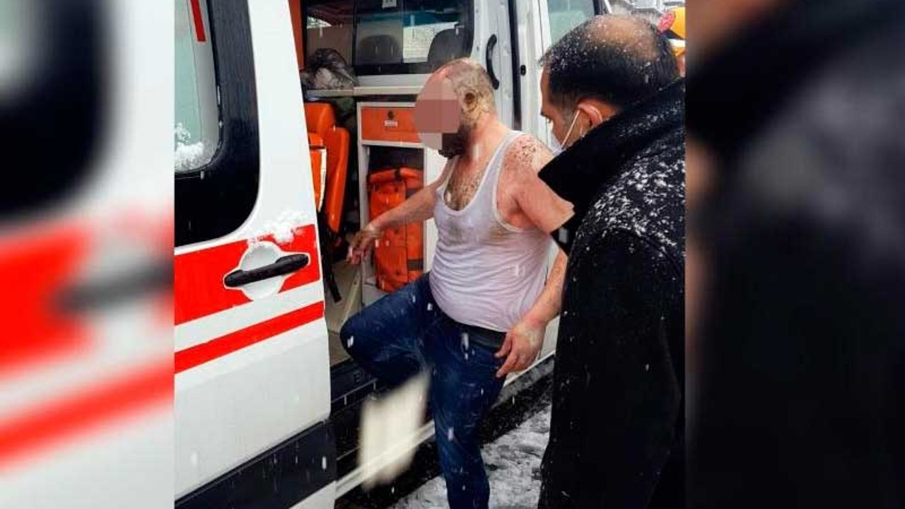 3 yıldır işsiz olan iş makinesi operatörü kendini benzin ile yaktı