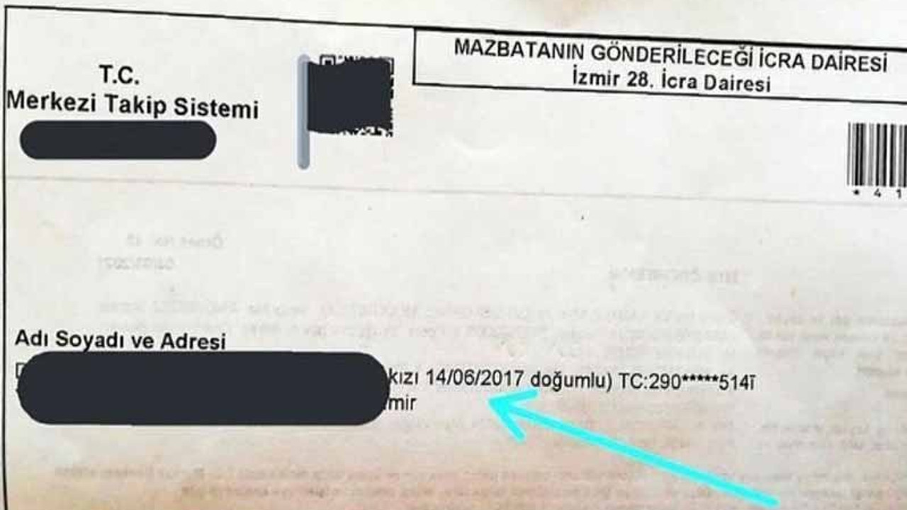 Ölen babanın su borcu, 3,5 yaşındaki kızından istendi