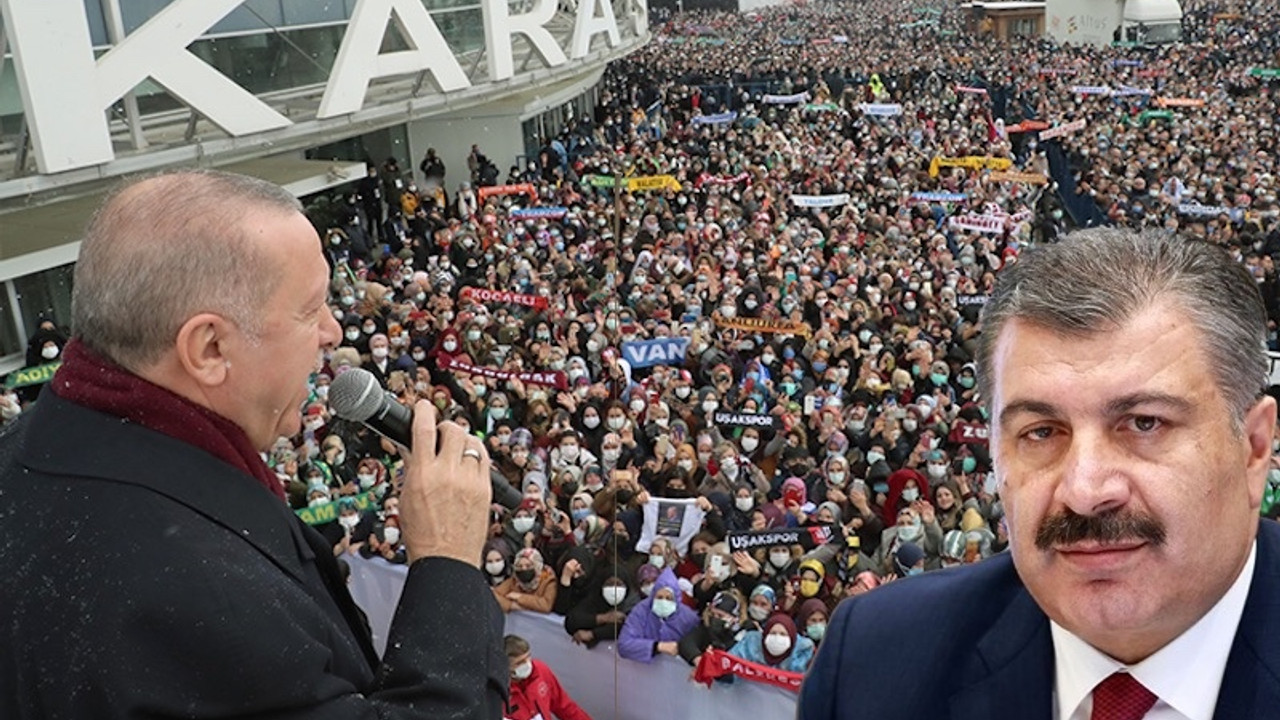 Yurttaşlardan AKP kongresine tepki yağarken Bakan Koca tebrik etti