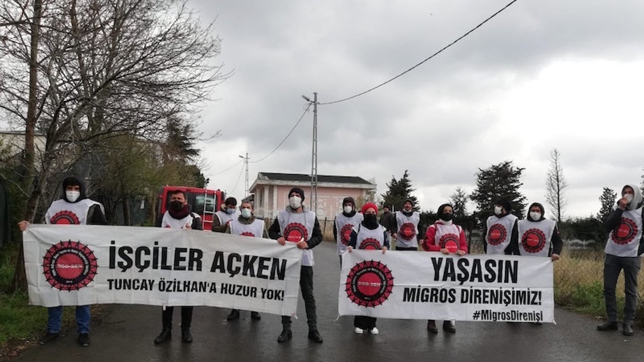 Özilhan'ın villasının önüne eylem yasağı getirildi: İşçiler yine gözaltına alındı