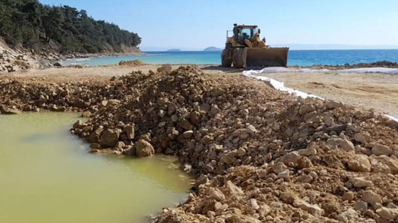 Saros Körfezi'nde çalışmalar yargı sürecini beklemiyor, yurttaşlara tutanak imzalatıldı